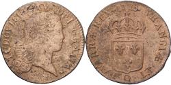 World Coins - France, Louis XV, Sol au buste enfantin, 1723, Perpignan, Brass,