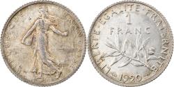 World Coins - Coin, France, Semeuse, Franc, 1920, Paris, , Silver, KM:844.1