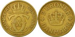 World Coins - Coin, Denmark, Christian X, 2 Kroner, 1925, Copenhagen,
