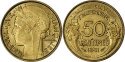 World Coins - France, 50 Centimes, Morlon, 1931, Paris, Cupro-Aluminium,
