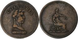 World Coins - United Kingdom, Farthing, Columbia, 1820-1830, Copper,