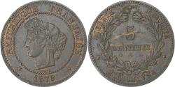 World Coins - France, 5 Centimes, Cérès, 1879, Paris, Bronze, , Gadoury:157a
