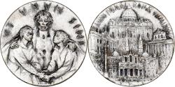 World Coins - Vatican, Medal, Jubilé de Rome, 1975, Silvered bronze, Manfrini,