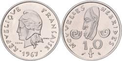 World Coins - Coin, New Hebrides, 10 Francs, 1967, Monnaie de Paris, ESSAI, , Nickel