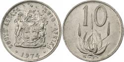World Coins - South Africa, 10 Cents, 1974, Nickel, , KM:85