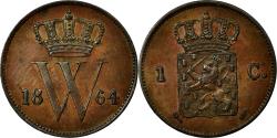World Coins - Coin, Netherlands, William III, Cent, 1864, , Copper, KM:100