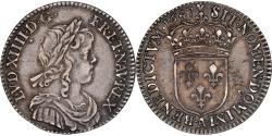 World Coins - France, Louis XIV, 1/12 Ecu à la mèche longue, 1647, Paris, Silver,