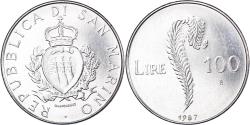 World Coins - Coin, San Marino, 100 Lire, 1987, Rome, , Steel, KM:207