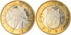 World Coins - Finland, 5 Euro, Provinces - Karelia, 2011, Vantaa, , Bi-Metallic