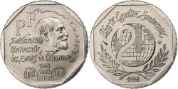 World Coins - France, 2 Francs, René Cassin, 1998, MDP, BU, Nickel, , Gadoury:551