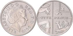 World Coins - Coin, Great Britain, 5 Pence, 2010