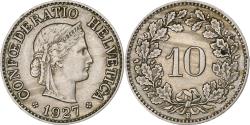 World Coins - Switzerland, 10 Rappen, Libertas, 1927, Bern, Copper-nickel, , KM:27