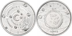 World Coins - Turkey, Kurus, Sun, 2022, Istanbul, Aluminum,