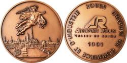 World Coins - France, Token, Aéroport de Rouen, Vallée de Seine, Business & industry, 1991