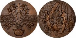 World Coins - France, Medal, De Gaulle, L'Appel du 18 Juin, Londres, 1964, Bronze, Dropsy
