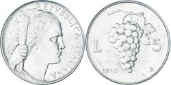 World Coins - Coin, Italy, 5 Lire, 1950