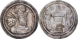 Ancient Coins - Sasanian Kings, Shapur II, Drachm, 309-379, Ctesiphon, Silver,