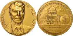 World Coins - France, Medal, Ronald Reagan, Président des Etats-Unis, 1981, , Bronze