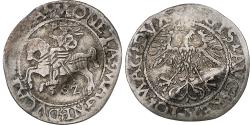 World Coins - Poland, Kingdom of Poland-Lithuania, Sigismund II, 1/2 Grosz, 1562, Vilnius