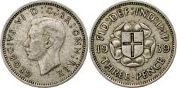 World Coins - Great Britain, George VI, 3 Pence, 1939, , Silver, KM:848