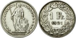 World Coins - Coin, Switzerland, Franc, 1921, Bern, , Silver, KM:24