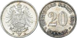 World Coins - Coin, GERMANY - EMPIRE, Wilhelm I, 20 Pfennig, 1876, Dresde, , Silver