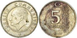 World Coins - Coin, Turkey, 5 Kurus, 2017