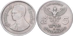 World Coins - Thailand, Rama IX, 5 Baht, 1982, , Copper-Nickel Clad Copper, KM:160