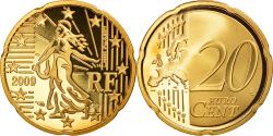 World Coins - France, 20 Euro Cent, 2009, Paris, Proof, , Brass, Gadoury:5a, KM:1411