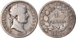 World Coins - Coin, France, Napoléon I, Franc, 1813, Perpignan, , Silver, KM:692.12