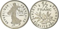World Coins - Coin, France, Semeuse, 1/2 Franc, 1995, Paris, Proof, , Nickel