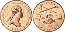 Us Coins - United States of America, Medal, Georges Washington, Peace and Friendly, Bronze
