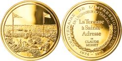 World Coins - France, Medal, Arts & Culture, La Terrasse à Sainte-Adresse de Claude Monet
