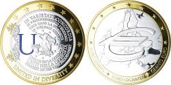 World Coins - France, Medal, Géants Euro, Politics, 2009, United in Diversity,