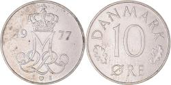 World Coins - Coin, Denmark, Margrethe II, 10 Öre, 1977, Copenhagen,