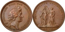 World Coins - France, Medal, Louis XIV, Politics, Society, War, Mauger, , Bronze