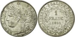World Coins - Coin, France, Cérès, Franc, 1894, Paris, , Silver, KM:822.1