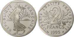 World Coins - France, 2 Francs, Semeuse, 1995, Paris, Proof, Nickel, , Gadoury:547b