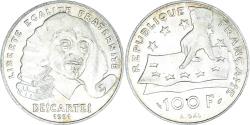 World Coins - Coin, France, Descartes, 100 Francs, 1991, , Silver, KM:996