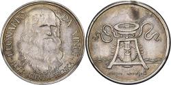 World Coins - Italy, Token, Léonard de Vinci, 1965, Nickel Clad Steel,