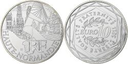 World Coins - France, 10 Euro, Euros des régions, Haute-Normandie, 2011, Paris, Silver