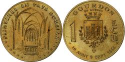 World Coins - France, Medal, Euros des Villes, 1 Ecu de Gourdon, 1995, Copper-Nickel-Aluminum