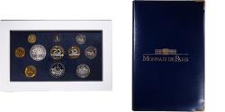 World Coins - France, Coffret 1 c. à 100 frs., 1997, MDP, Proof, 3-fold collar,