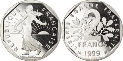 World Coins - Coin, France, Semeuse, 2 Francs, 1999, Paris, Proof, , Nickel