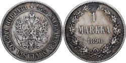 World Coins - Finland, Alexander III, Markka, 1890, Helsinki, Silver, , KM:3.2