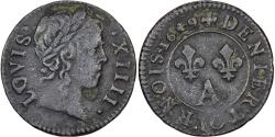 World Coins - France, Louis XIV, Denier Tournois, 1649, Paris, Copper, , Gadoury:70