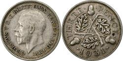 World Coins - Great Britain, George V, 3 Pence, 1931, Silver, , KM:831