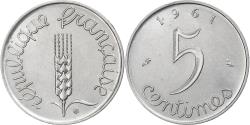 World Coins - France, 5 Centimes, Épi, 1961, Paris, Stainless Steel, , Gadoury:172