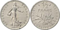 World Coins - France, 1/2 Franc, Semeuse, 1977, Paris, Nickel, , Gadoury:429