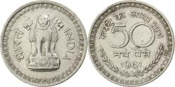 World Coins - INDIA-REPUBLIC, 50 Naye Paise, 1961, Bombay, Nickel, , KM:55